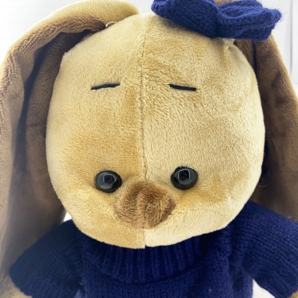 عروسک خرگوش بلوز بافت 45 سانت